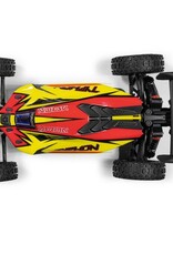 Arrma ARA4206V4T2 1/8 TYPHON MEGA 665 4X4 RTR Brushed Buggy, Yellow