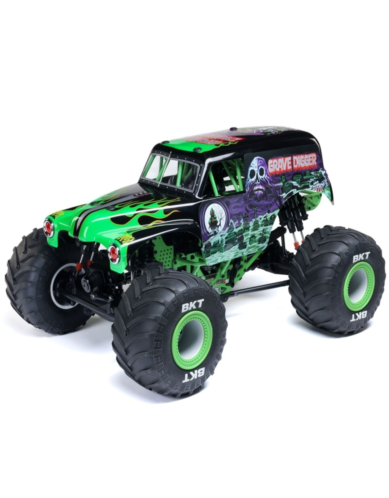 Losi LOS04028T1 1/8 LMT 2.0 Grave Digger 4X4 Solid Axle Brushless Monster Truck RTR, Green