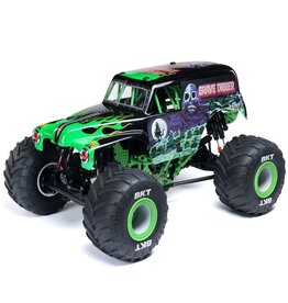 Losi LOS04028T1 1/8 LMT 2.0 Grave Digger 4X4 Solid Axle Brushless Monster Truck RTR, Green