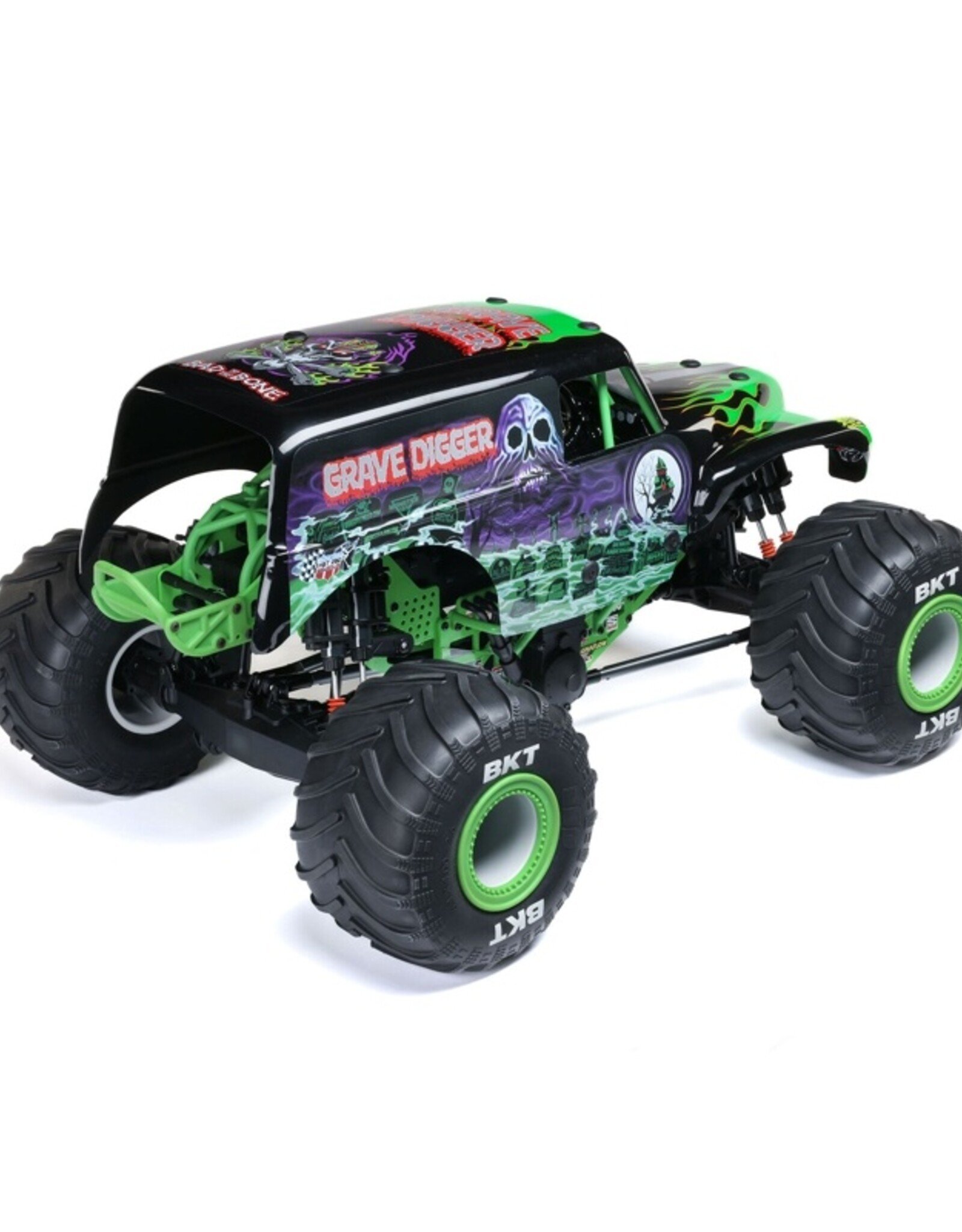 Losi LOS04028T1 1/8 LMT 2.0 Grave Digger 4X4 Solid Axle Brushless Monster Truck RTR, Green