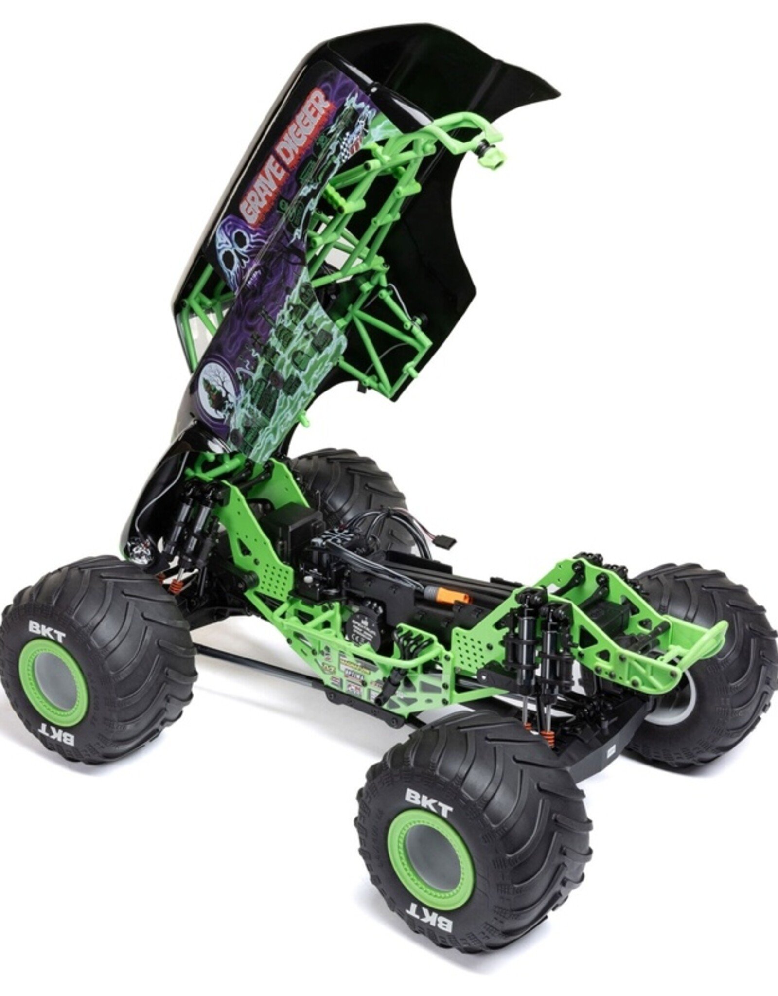 Losi LOS04028T1 1/8 LMT 2.0 Grave Digger 4X4 Solid Axle Brushless Monster Truck RTR, Green