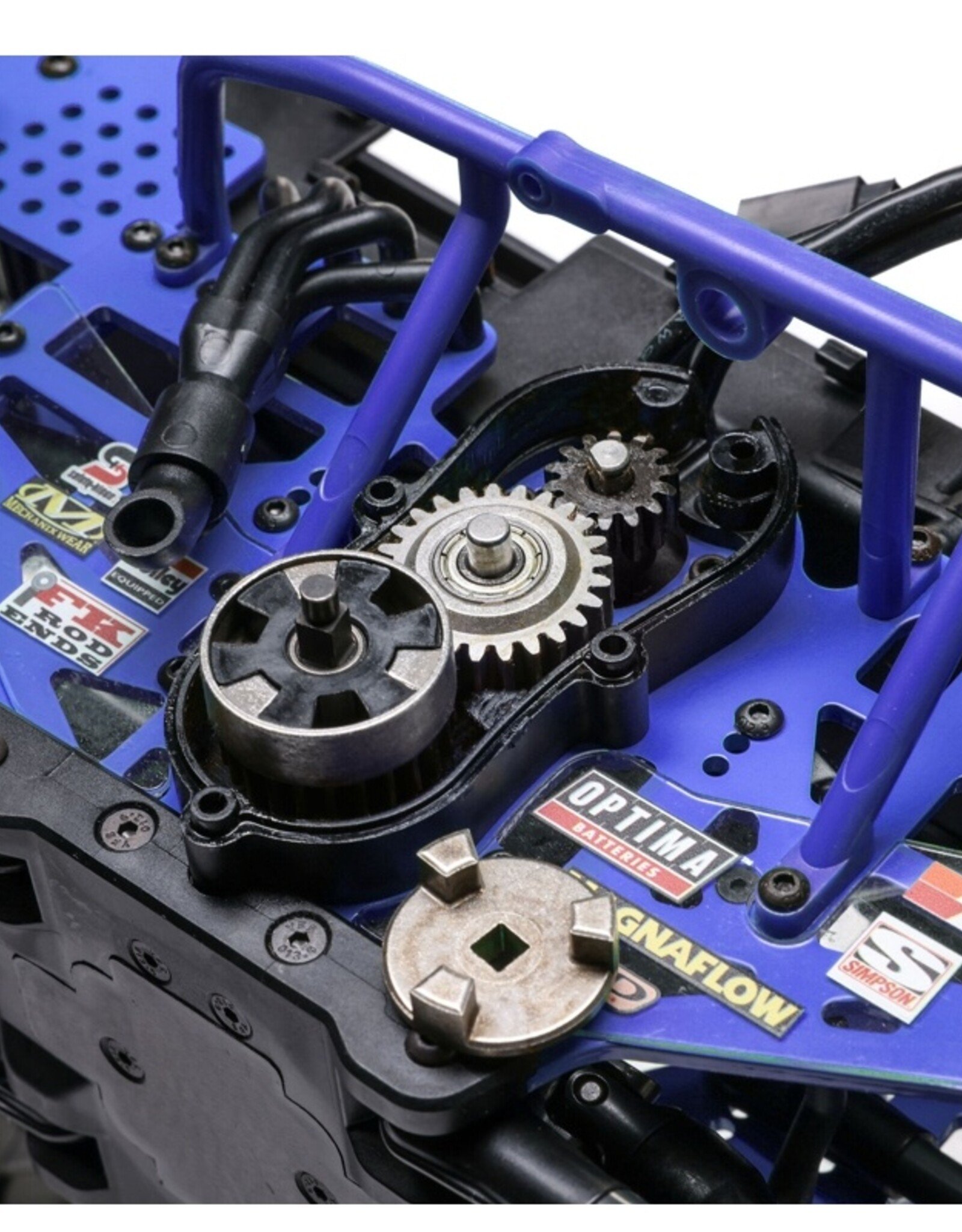 Losi LOS04028T2 1/8 LMT 2.0 Grave Digger 4X4 Solid Axle Brushless Monster Truck RTR,Blue