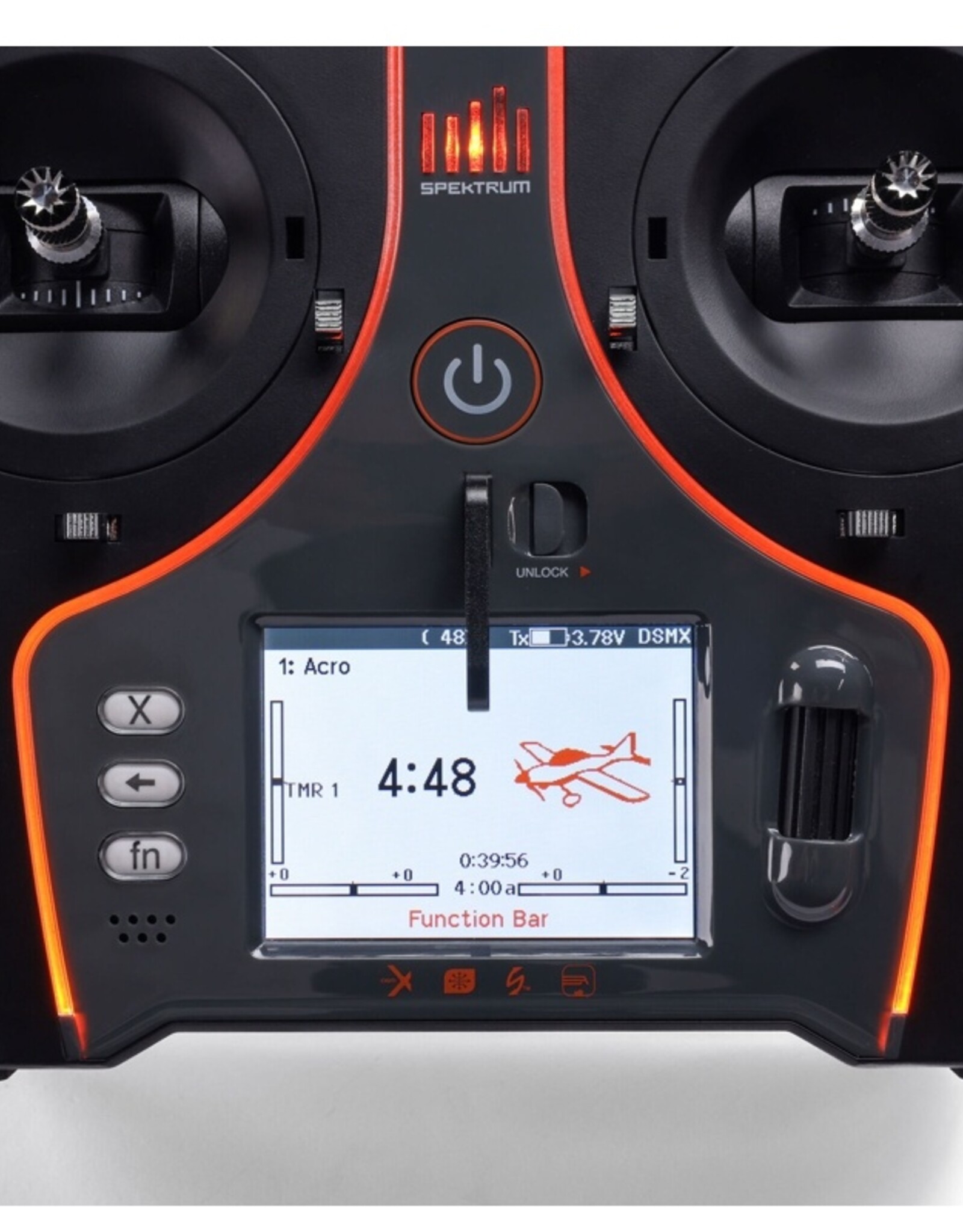 spektrtum SPMR7120 NX7e+ 14-Channel DSMX Transmitter Only, Black Edition