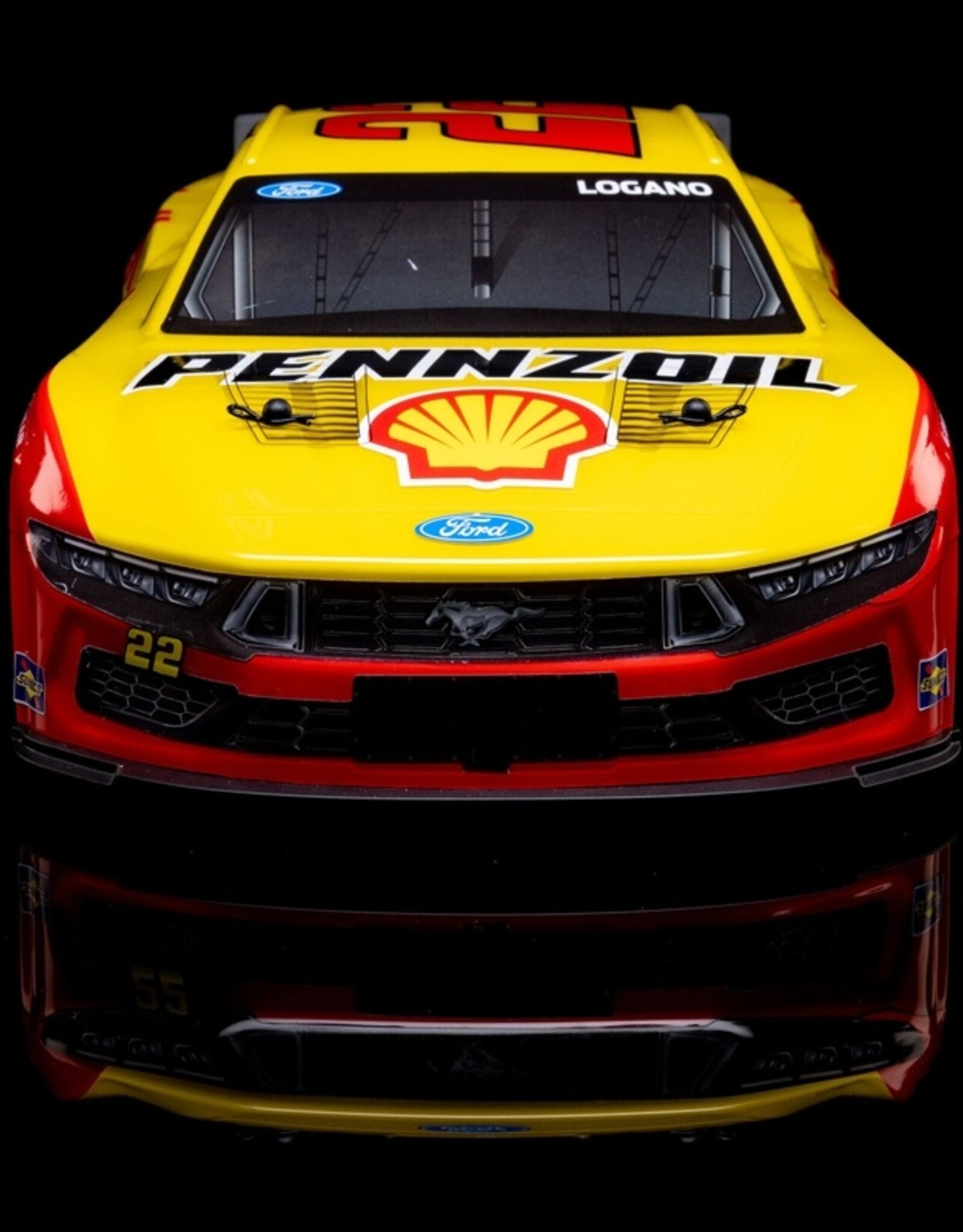 Losi LOS1122522 1/12 NASCAR RC Racecar Joey Logano No. 22 Shell 2025 Ford Mustang 2S AWD RTR Brushed On-Road (Battery & Charger Included)