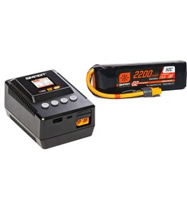 spektrum SPMXPSA400 Smart Powerstage Air Bundle: G2 2200mAh 3S LiPo IC3 & S155 Charger