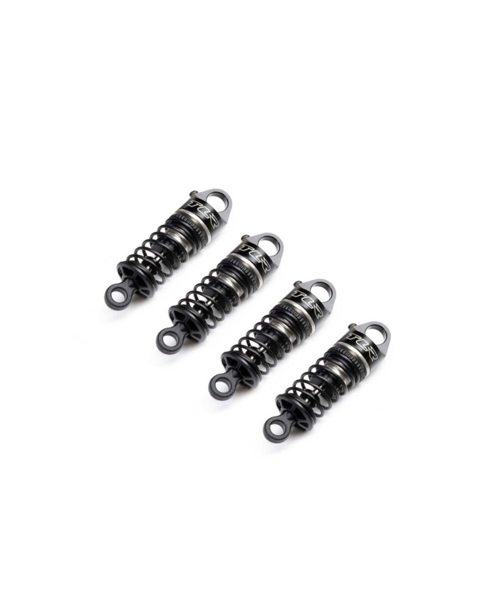 Losi LOS-1931 Aluminum Shock Set, Assembled, Red (4): NASCAR GROM