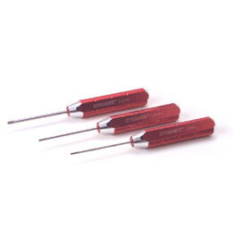 Dynamite DYN2904 Machined Hex Driver Metric Set, Red