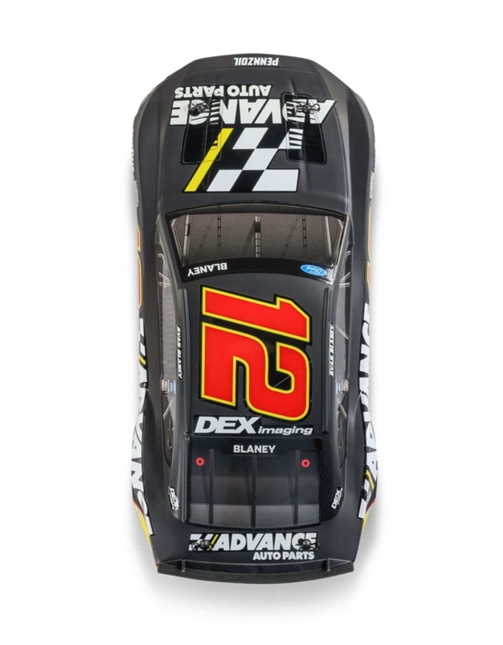 Losi LOS1122512 1/12 NASCAR RC Racecar Ryan Blaney No. 12 Advance Auto 2025 Ford Mustang 2S AWD RTR Brushed On-Road (Battery & Charger Included)