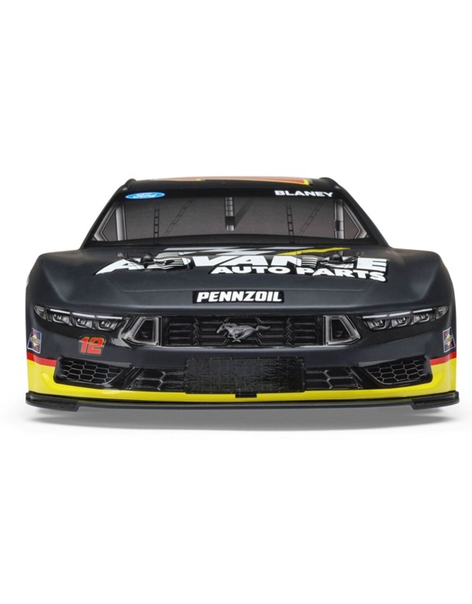 Losi LOS1122512 1/12 NASCAR RC Racecar Ryan Blaney No. 12 Advance Auto 2025 Ford Mustang 2S AWD RTR Brushed On-Road (Battery & Charger Included)