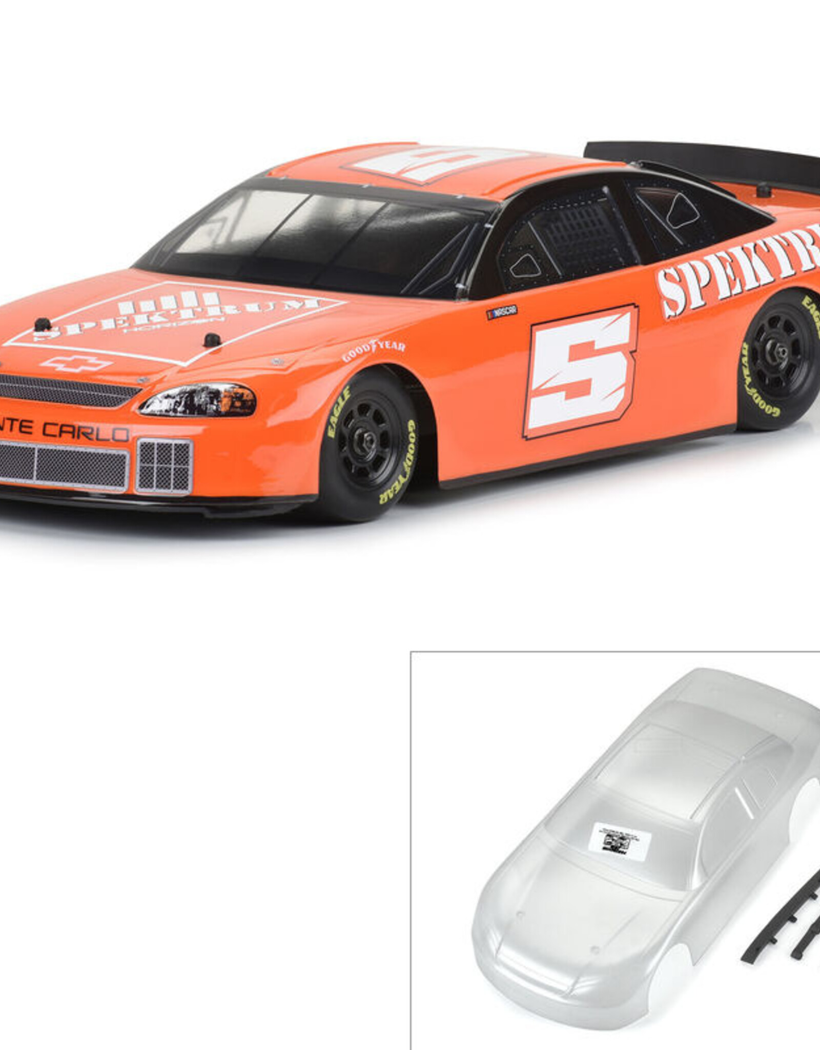 Proline PRO371317 1/12 Pre-Cut 1996 Chevy Monte Carlo Clear Body: Losi NASCAR