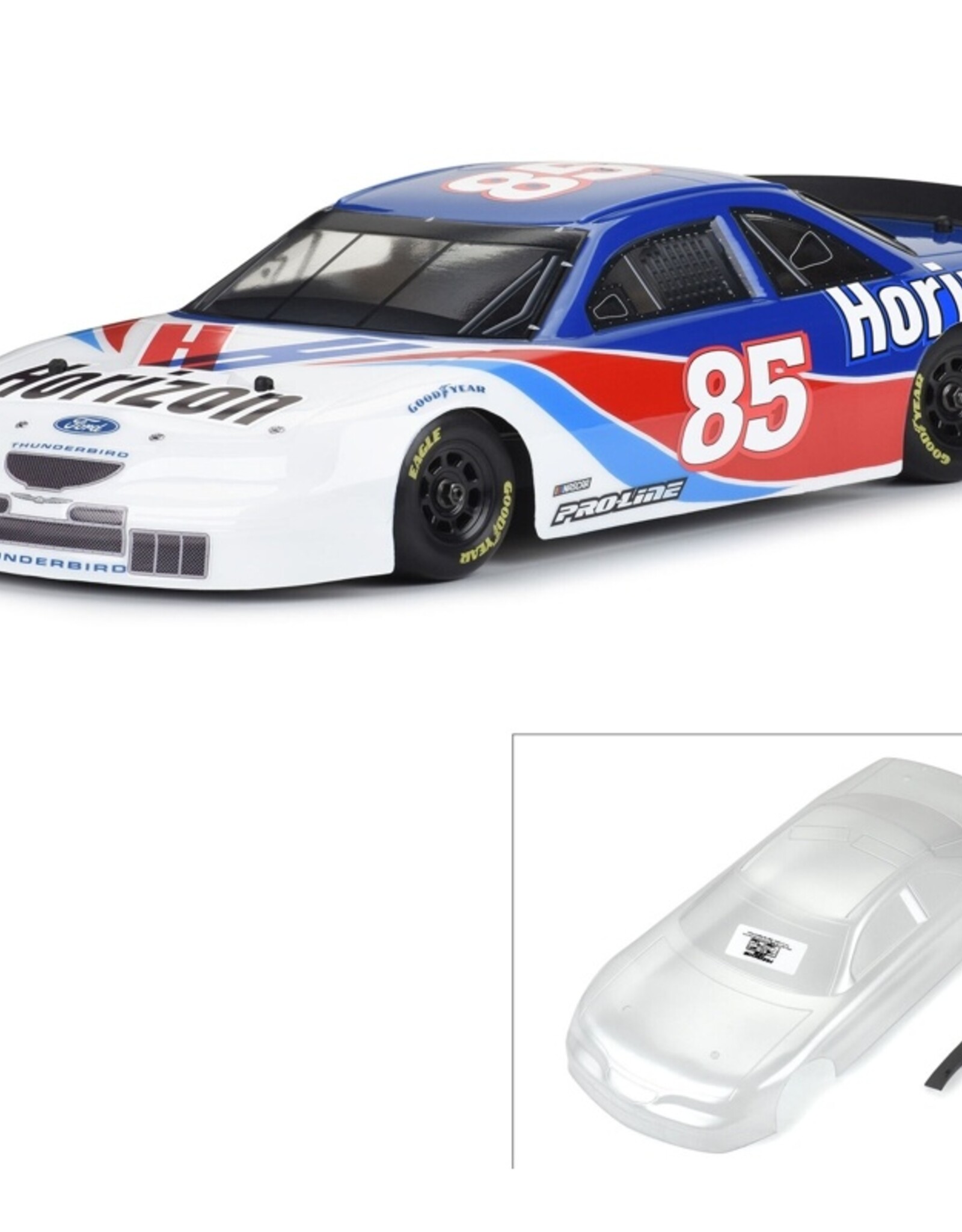 Proline PRO371017 1/12 Pre-Cut 1996 Ford Thunderbird Clear Body: Losi NASCAR