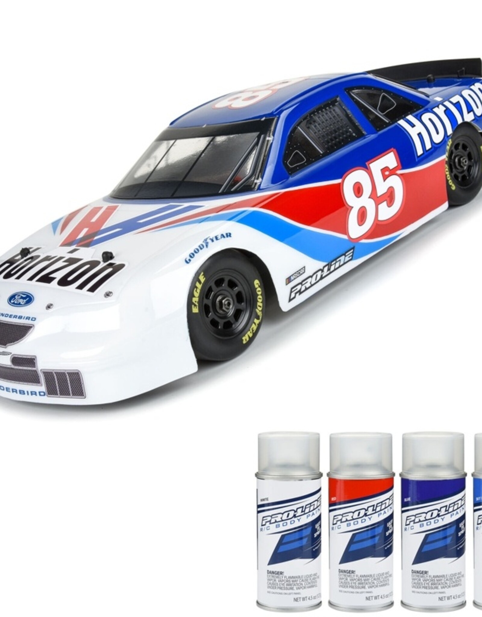 Proline PRO371017 1/12 Pre-Cut 1996 Ford Thunderbird Clear Body: Losi NASCAR
