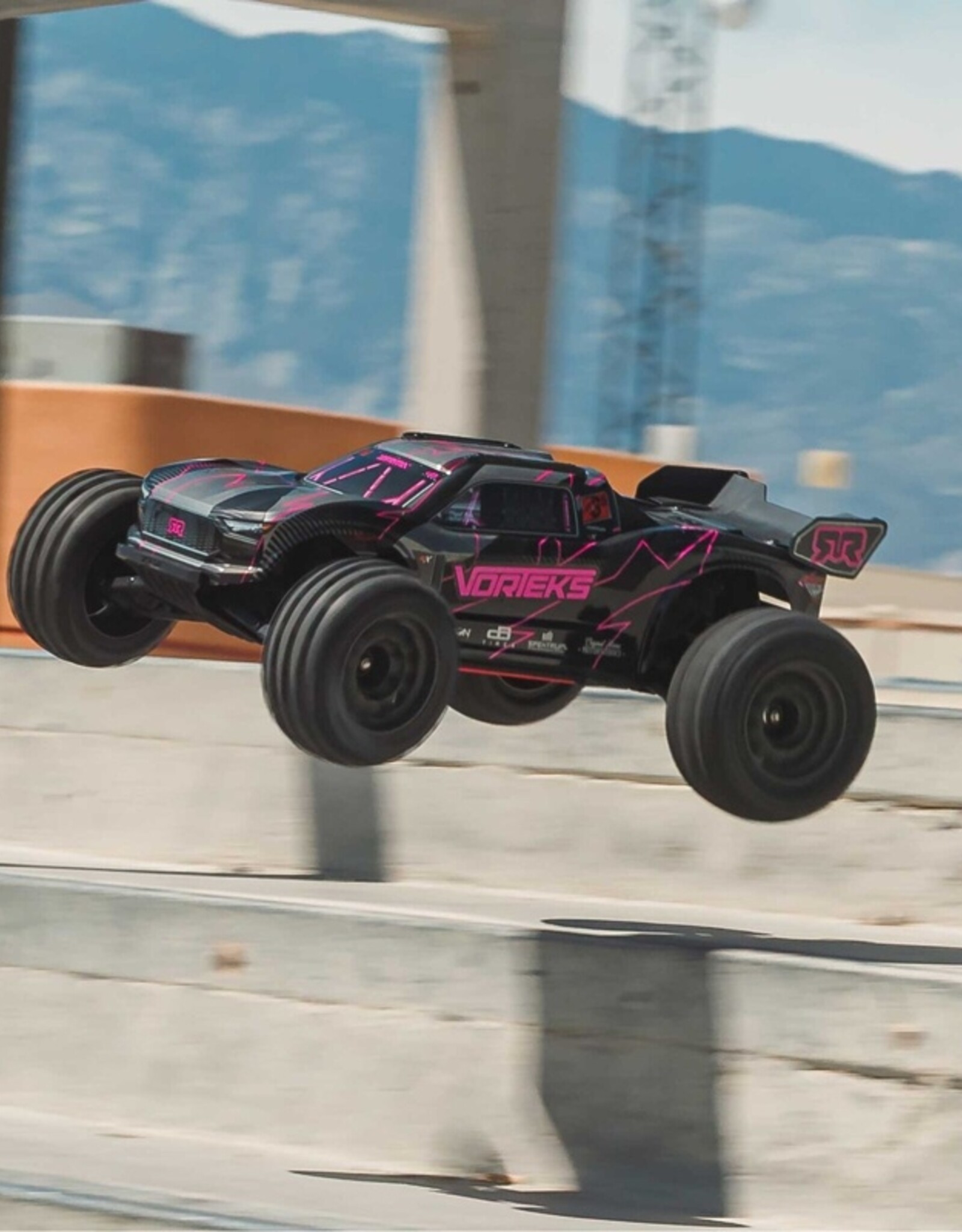 Arrma ARA3505T3 1/10 VORTEKS 223S DSC 2WD RTR Brushless Stadium Truck, Pink