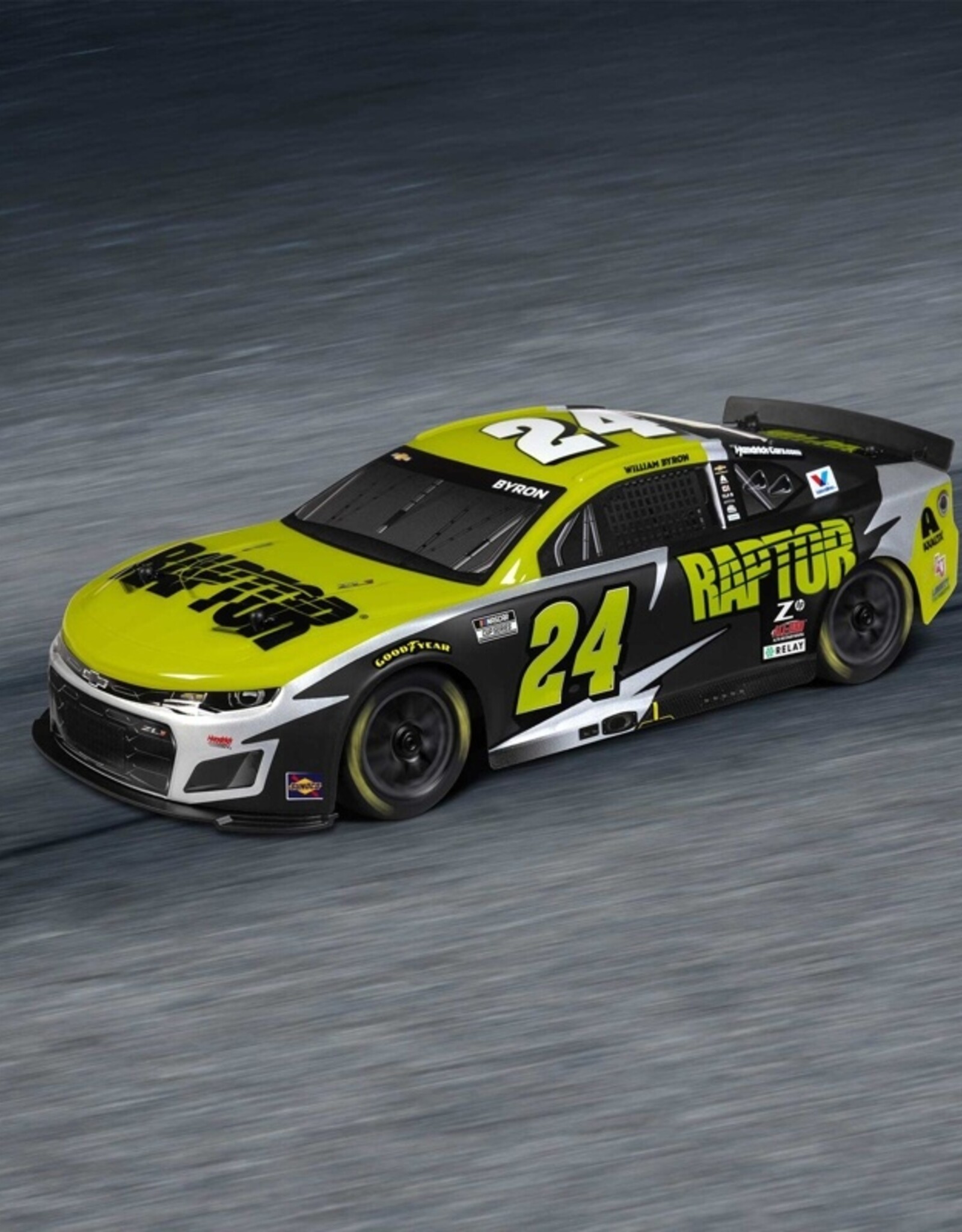 Losi LOS1122524 1/12 NASCAR RC Racecar William Byron No. 24 Raptor 2025 Chevrolet Camaro ZL1 2S AWD RTR Brushed On-Road (Battery & Charger Included)
