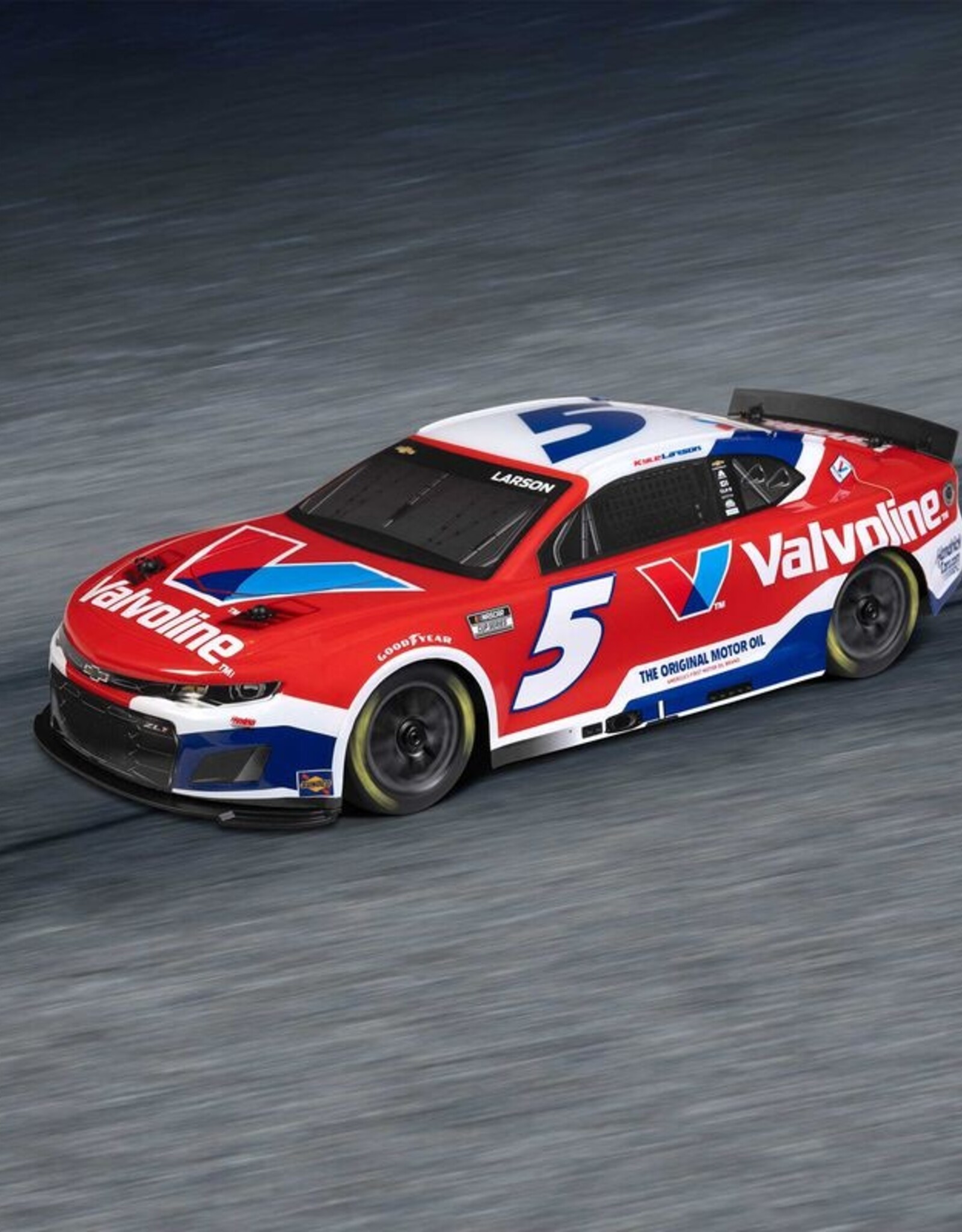 Losi LOS1122505 1/12 NASCAR RC Racecar Kyle Larson No. 5 Valvoline 2025 Chevrolet Camaro ZL1 2S AWD RTR Brushed On-Road (Battery & Charger Included)