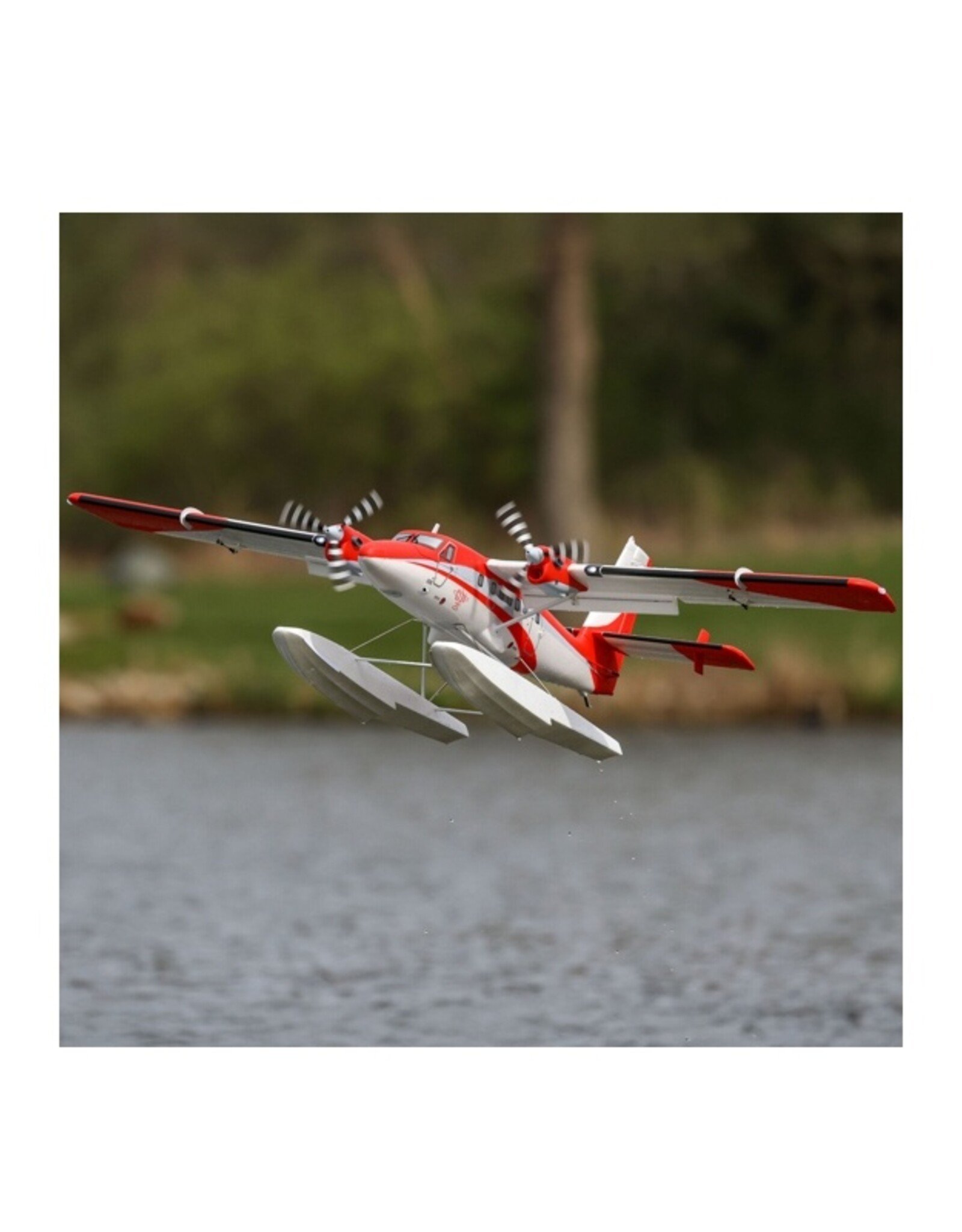 eflite EFL32050CF DHC-6 Twin Otter 1.4m BNF Basic with AS3X+ and SAFE Select Combo with Floats