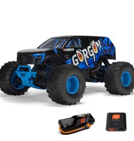 Arrma ARA3230ST5 1/10 GORGON 2WD RTR Brushed Monster Truck (Battery & Charger Included), Blue