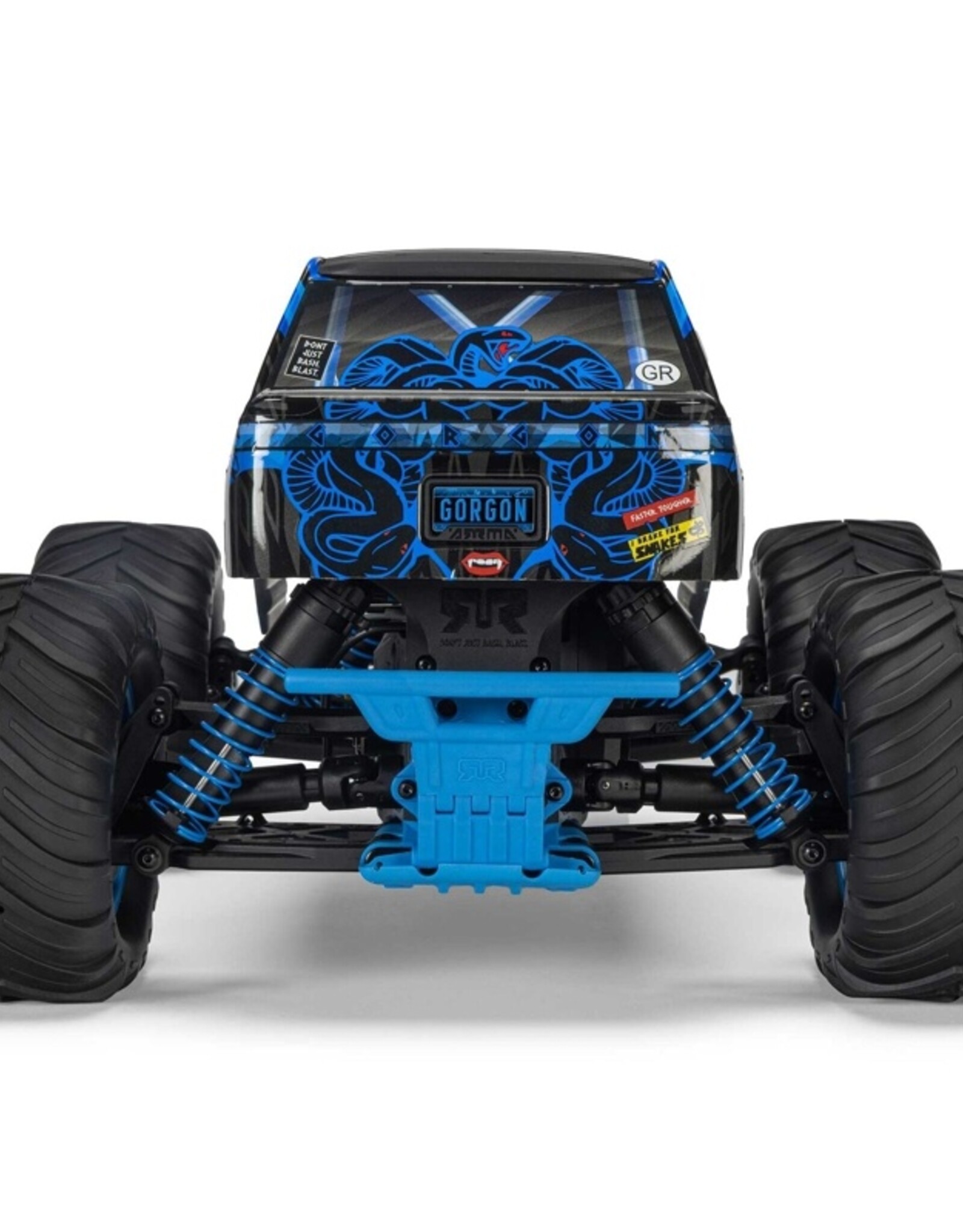 Arrma ARA3230ST5 1/10 GORGON 2WD RTR Brushed Monster Truck (Battery & Charger Included), Blue
