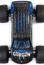 Arrma ARA3230ST5 1/10 GORGON 2WD RTR Brushed Monster Truck (Battery & Charger Included), Blue
