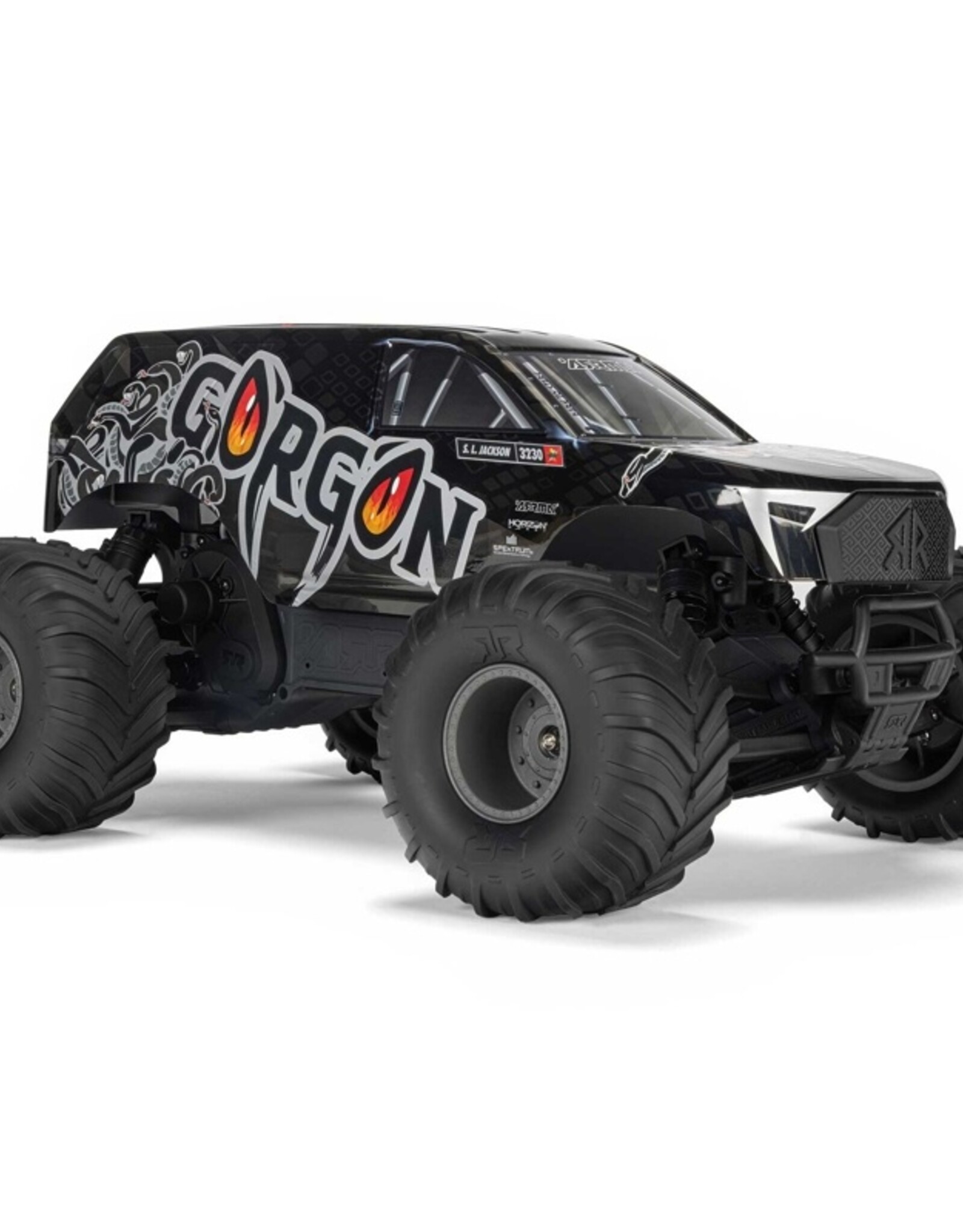 Arrma ARA3230ST3 1/10 GORGON 2WD RTR Brushed Monster Truck, Gun Metal