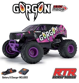 Arrma ARA3230ST4  1/10 GORGON 2WD RTR Brushed Monster Truck , Purple