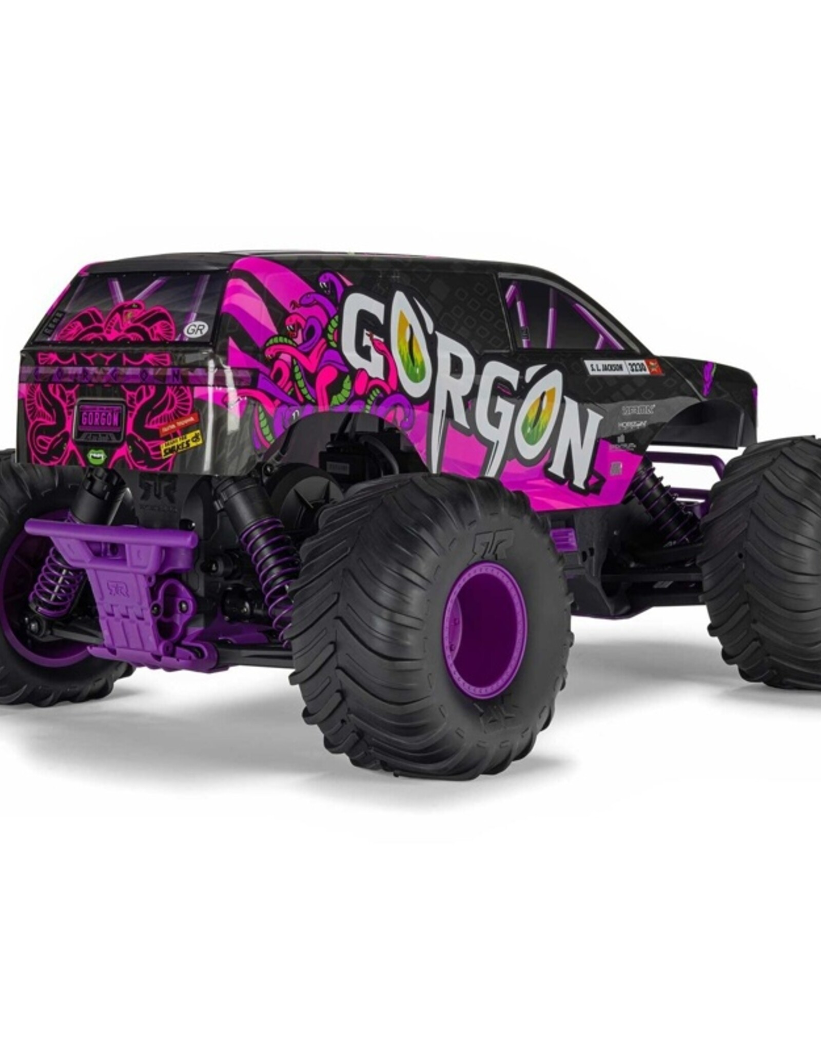 Arrma ARA3230ST4  1/10 GORGON 2WD RTR Brushed Monster Truck , Purple