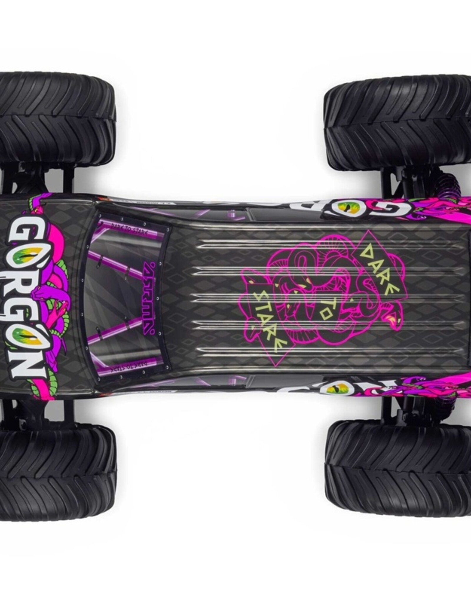 Arrma ARA3230ST4  1/10 GORGON 2WD RTR Brushed Monster Truck , Purple