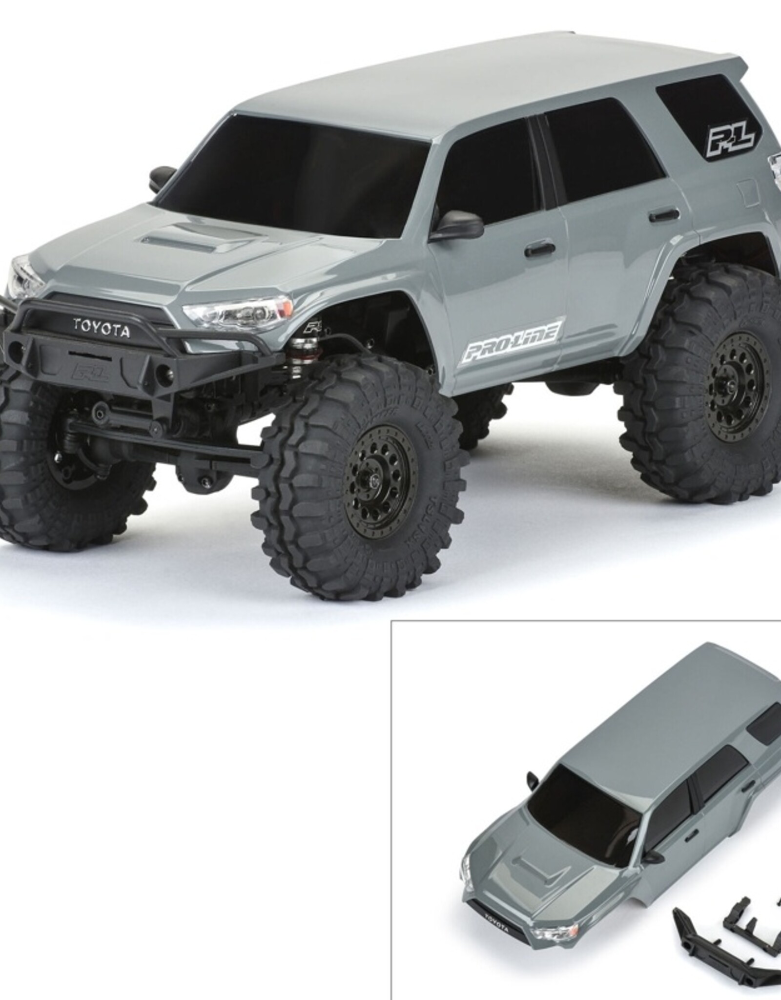 Proline Racing PRO362114 1/24 2023 Toyota 4Runner TRD Pro Gray Hard Body Assembled: SCX24