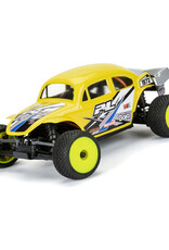Proline Racing PRO1031512 1/28 Electron 2.0 T F/R Tires Mounted 7mm Yellow (4): Micro-T