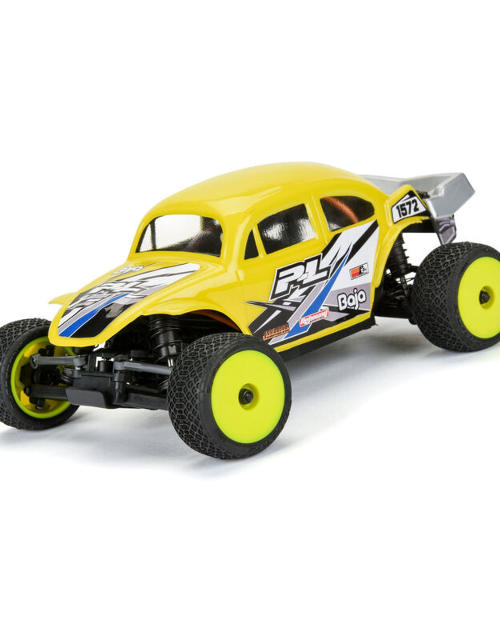 Proline Racing PRO1031512 1/28 Electron 2.0 T F/R Tires Mounted 7mm Yellow (4): Micro-T