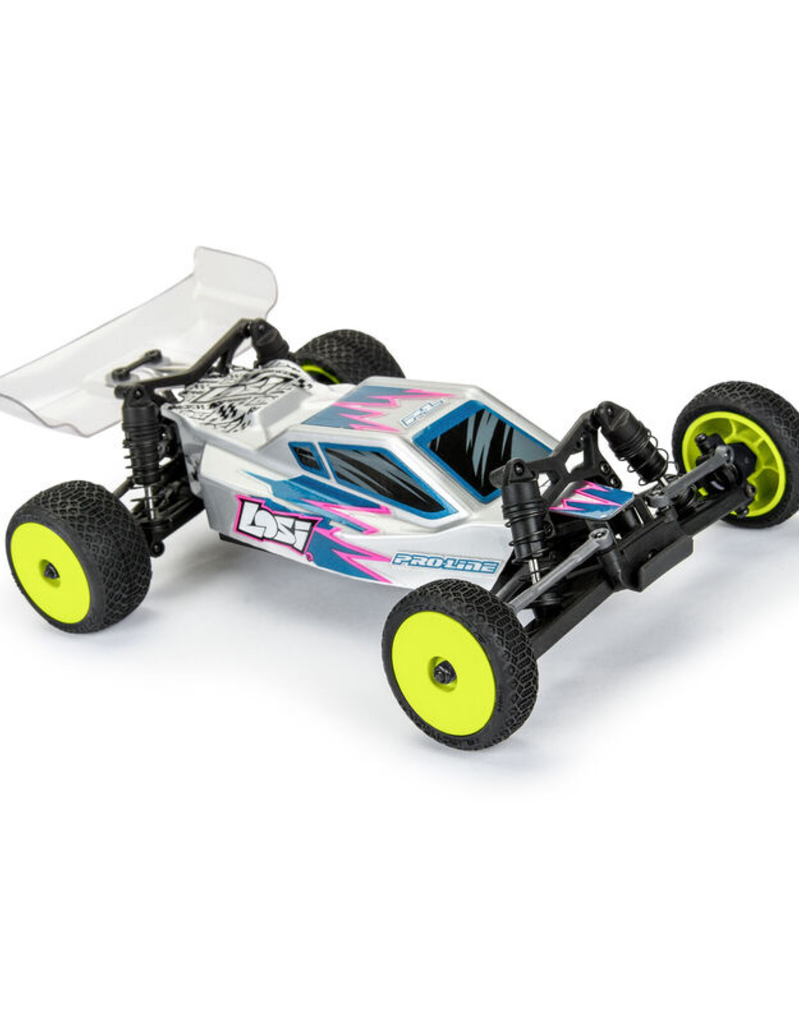 Proline Racing PRO1031412 1/24 Electron 2.0 Buggy F/R Tires Mounted 7mm Yellow (4): Micro-B