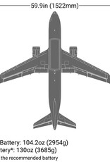 eflite EFL-1493 Airbus A320neo Twin 64mm EDF BNF Basic with AS3X+ and SAFE Select