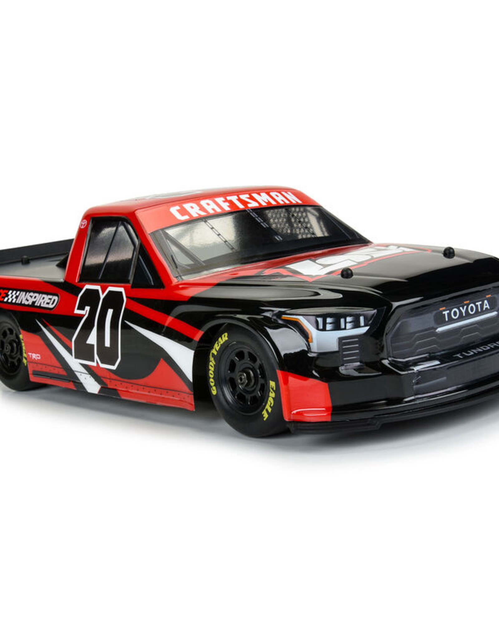 Proline PRO365500 Pre-Cut Toyota Tundra NASCAR Truck Series Clear Body for Losi NASCAR Racecar