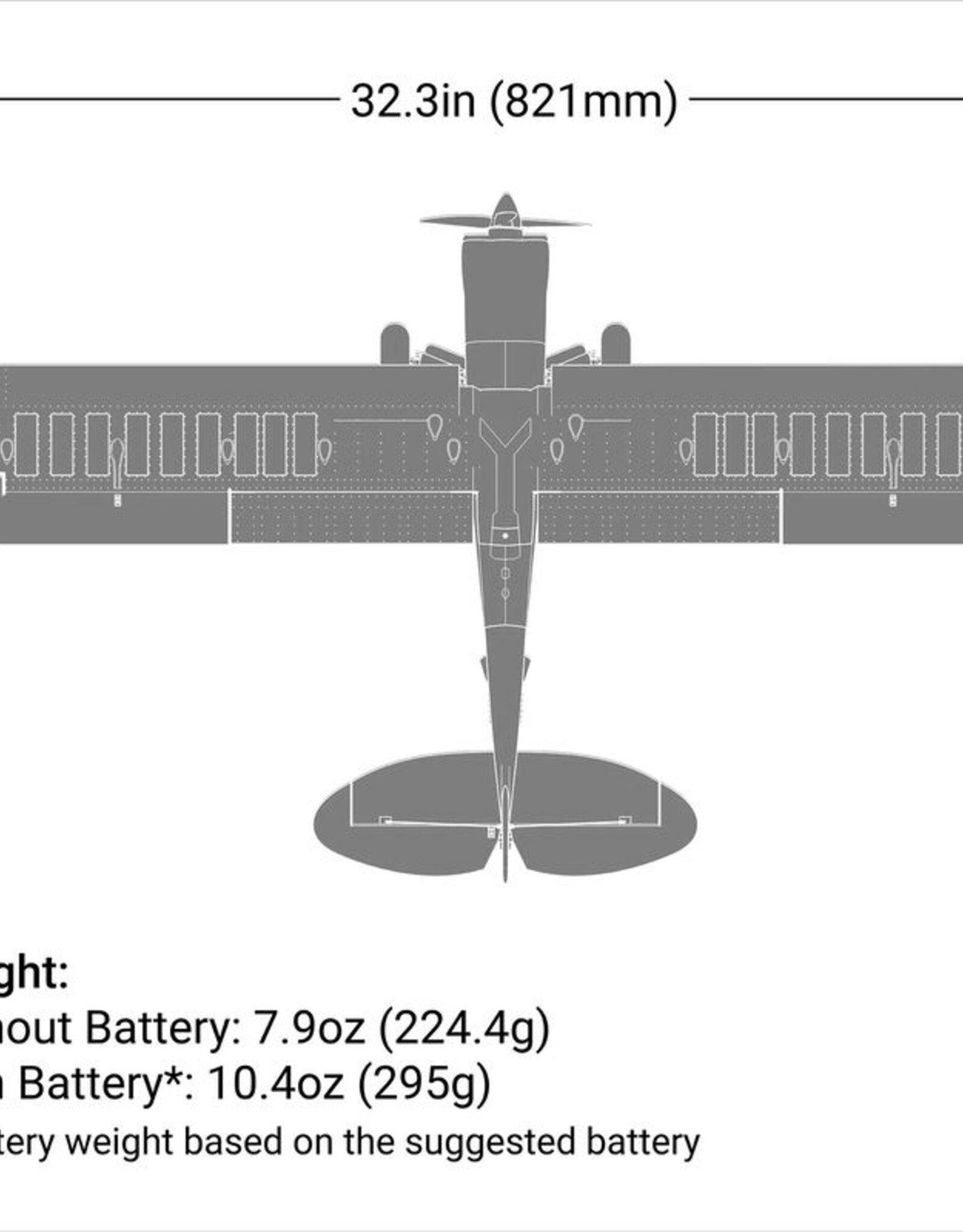 E-flite EFL02150D Micro Scrappy 800mm BNF Basic with AS3X and SAFE Select