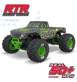 Arrma ARA3537T2 1/10 QUAKE 223S DSC 2WD RTR Brushless Monster Truck, Green