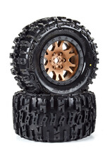 Proline Racing Limited Edition Trencher Pro-Loc F/R Mounted 24mm Bronze Impulse (2): X-MAXX