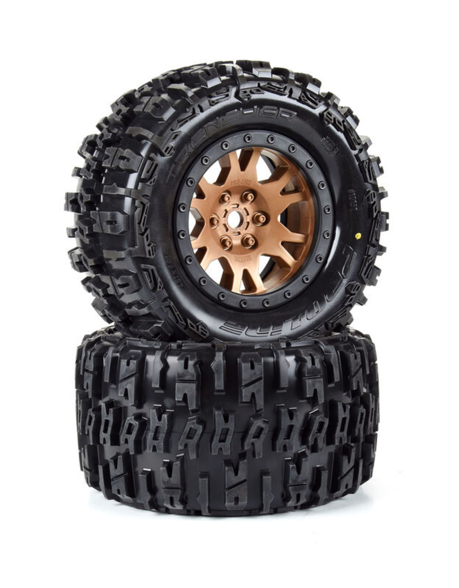 Proline Racing Limited Edition Trencher Pro-Loc F/R Mounted 24mm Bronze Impulse (2): X-MAXX