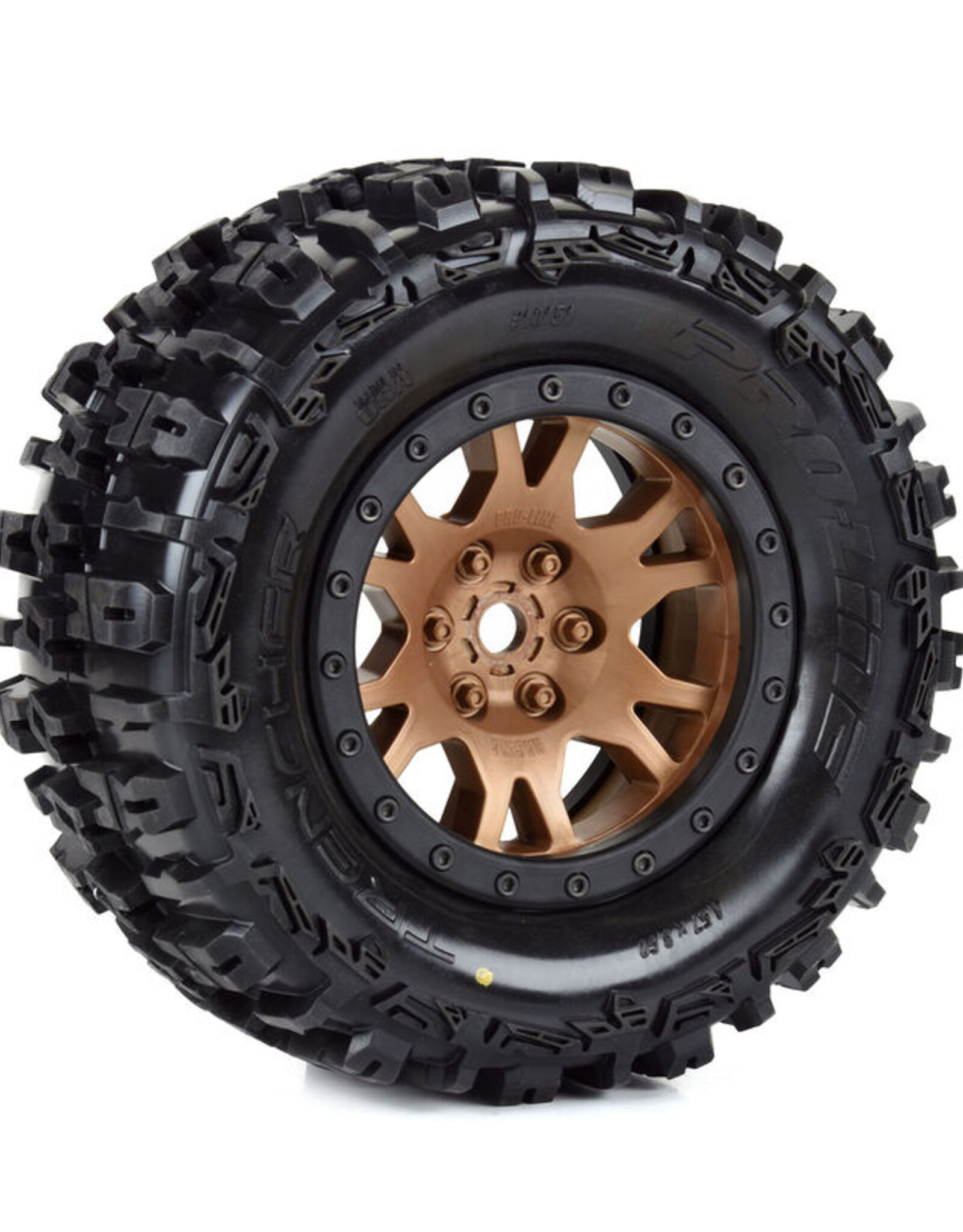 Proline Racing Limited Edition Trencher Pro-Loc F/R Mounted 24mm Bronze Impulse (2): X-MAXX