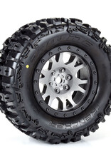 Proline Racing PRO1015114 Limited Edition Trencher Pro-Loc F/R Mounted 24mm Gray/Black Impulse (2): X-MAXX