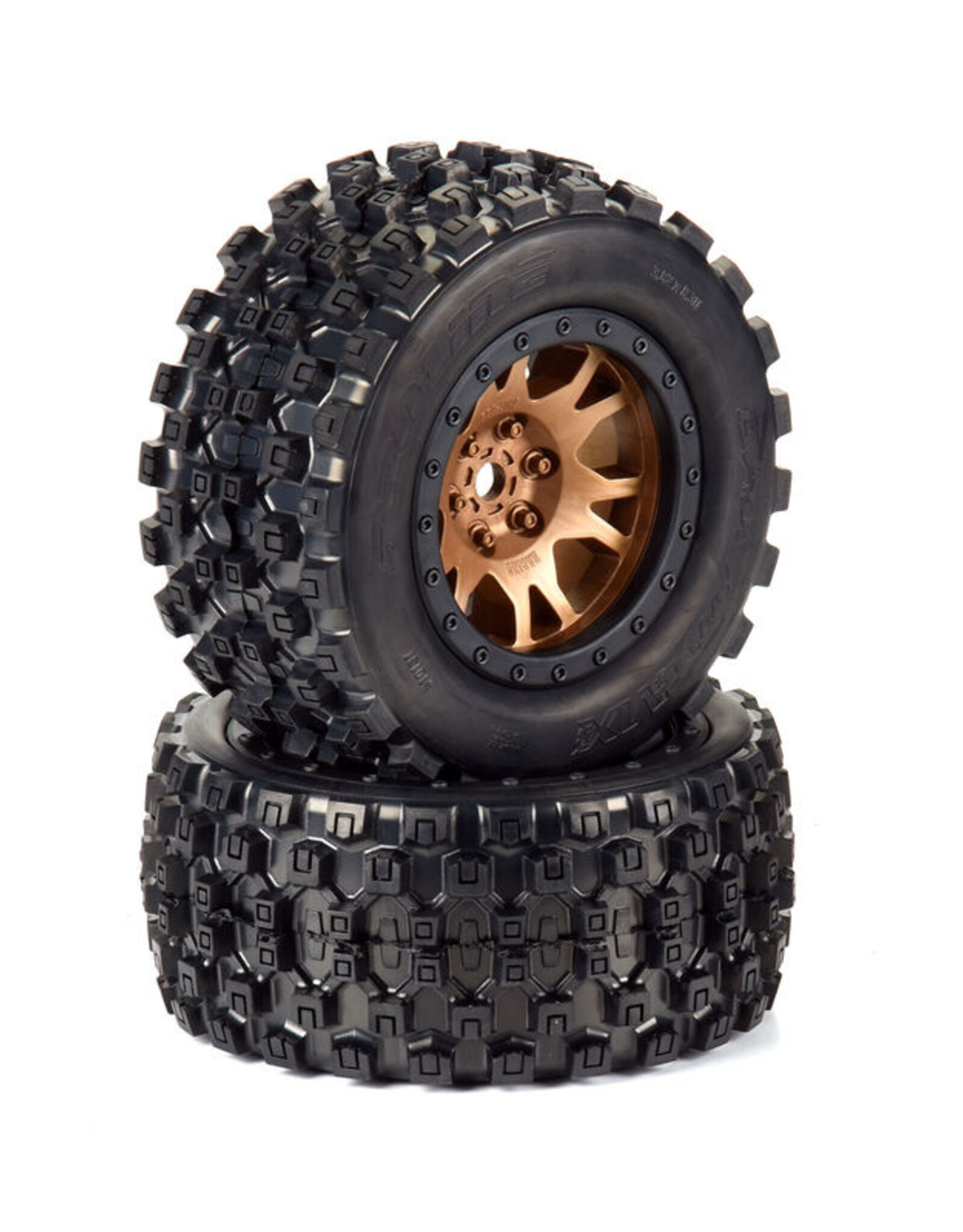 Proline Racing PRO1013115 Limited Edition Badlands MX43 Pro-Loc F/R Mounted 24mm Bronze/Black Impulse (2): X-MAXX