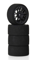 Proline Racing PRO1031610 Fifty6 Foam Tire Mounted on Circuit Black Wheel 8mm Hex (4)