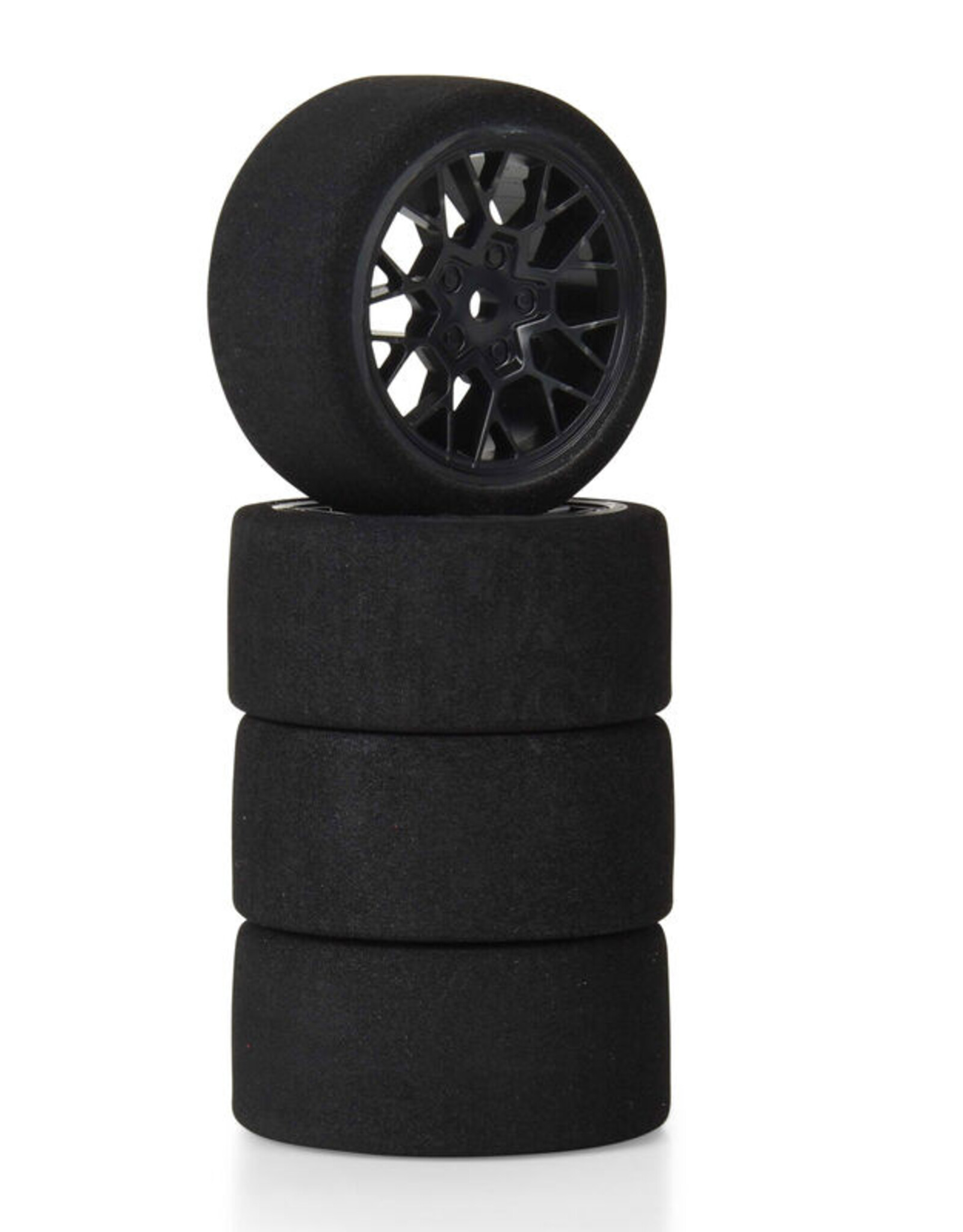 Proline Racing PRO1031610 Fifty6 Foam Tire Mounted on Circuit Black Wheel 8mm Hex (4)