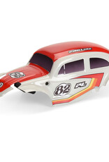 Proline Racing PRO368000T2  Class 1 VW Bug Race Body Kit (Red) & Flat Iron M/T Tires Mounted (4)