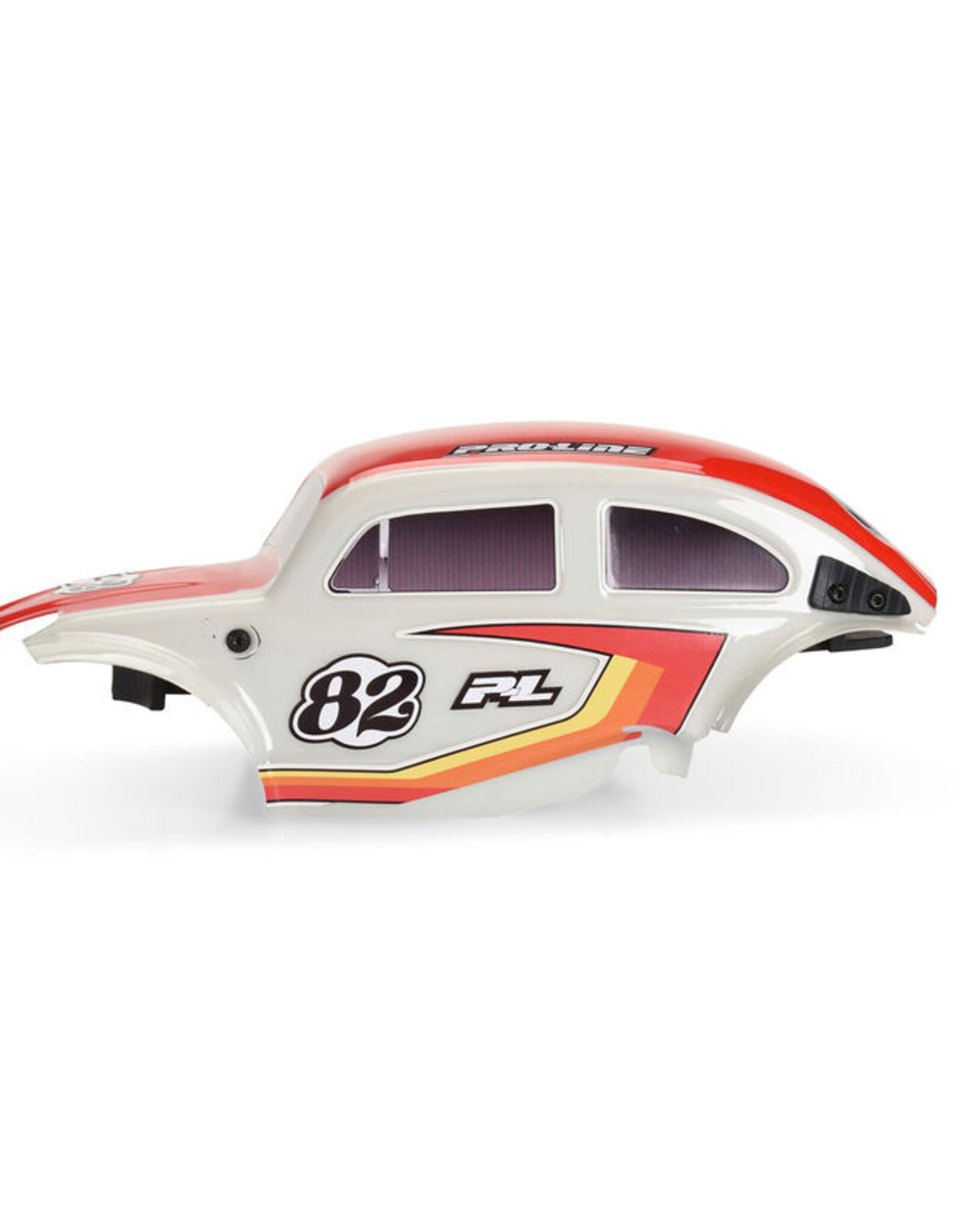 Proline Racing PRO368000T2  Class 1 VW Bug Race Body Kit (Red) & Flat Iron M/T Tires Mounted (4)