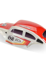 Proline Racing PRO368000T2  Class 1 VW Bug Race Body Kit (Red) & Flat Iron M/T Tires Mounted (4)