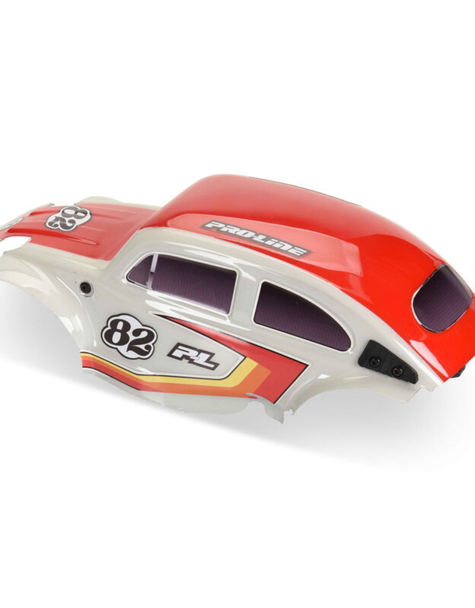 Proline Racing PRO368000T2  Class 1 VW Bug Race Body Kit (Red) & Flat Iron M/T Tires Mounted (4)