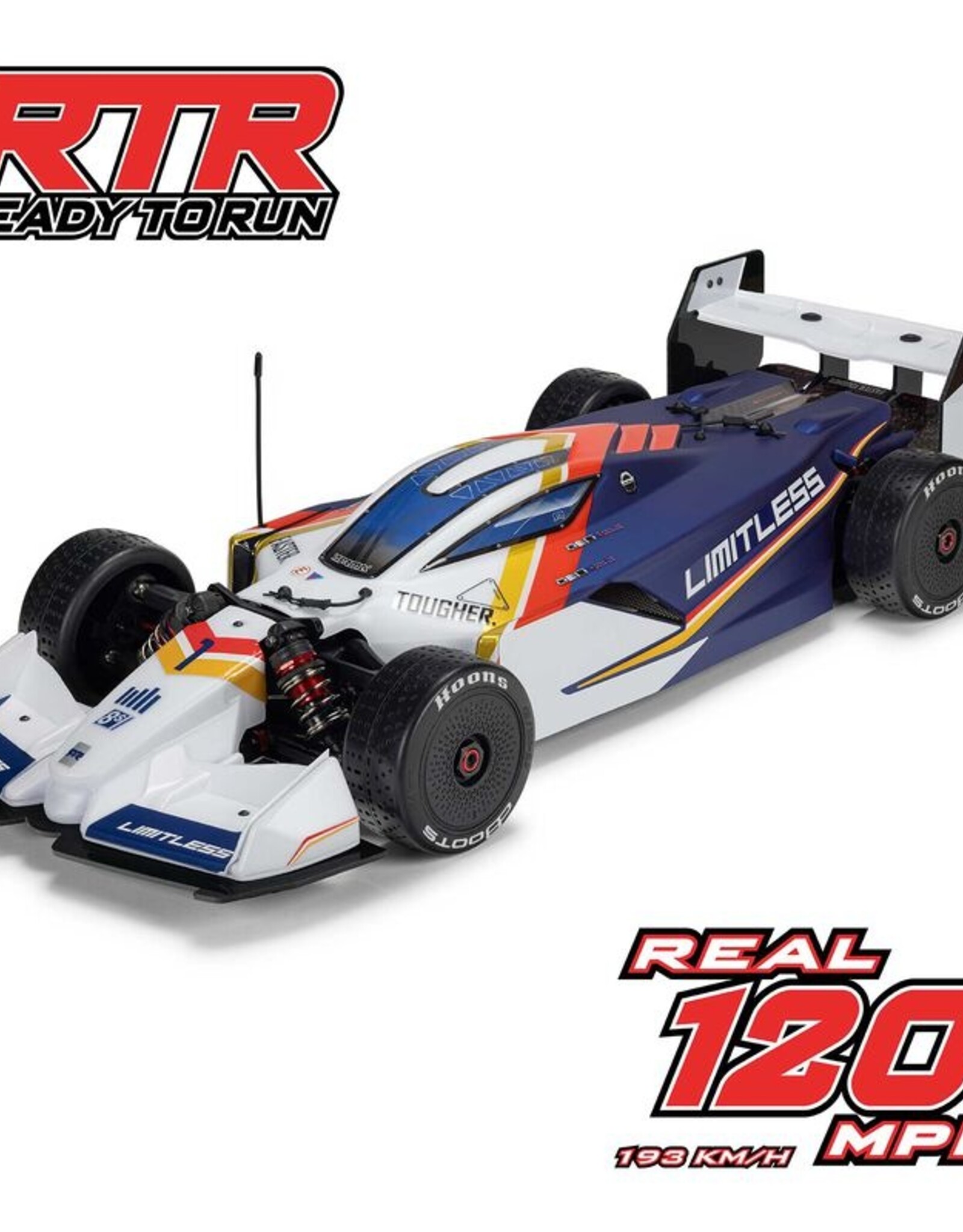 Arrma ARA7816T2  1/7 LIMITLESS 8S AVC 4X4 RTR Brushless Street Speed, White/Blue