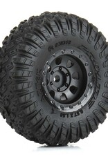 Pro-Line Racing PRO1031910 1/30 Aztek Front/Rear Mounted Black Clobber (4): Axial SCX30