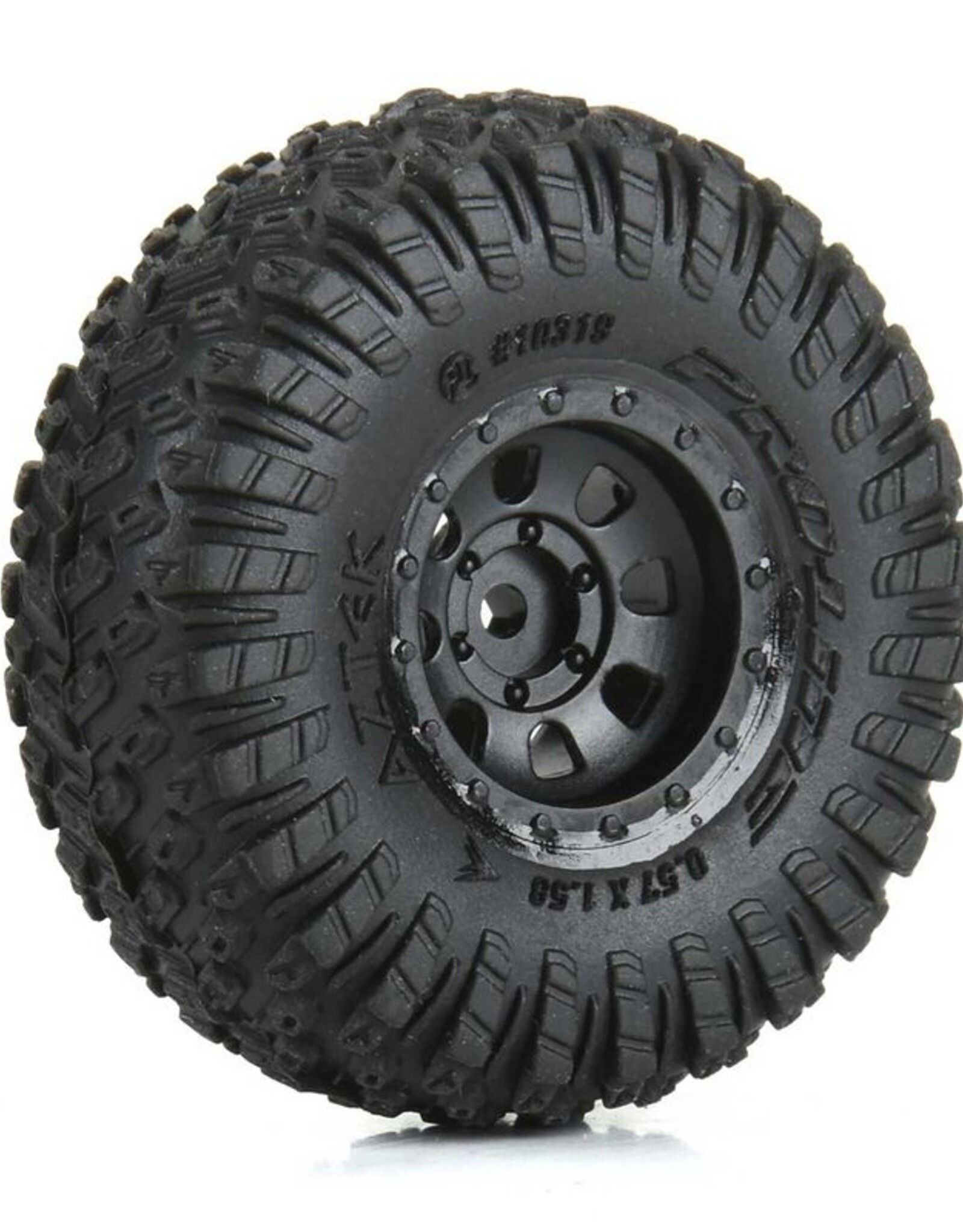 Pro-Line Racing PRO1031910 1/30 Aztek Front/Rear Mounted Black Clobber (4): Axial SCX30
