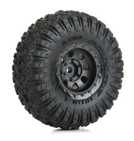 Pro-Line Racing PRO1031910 1/30 Aztek Front/Rear Mounted Black Clobber (4): Axial SCX30